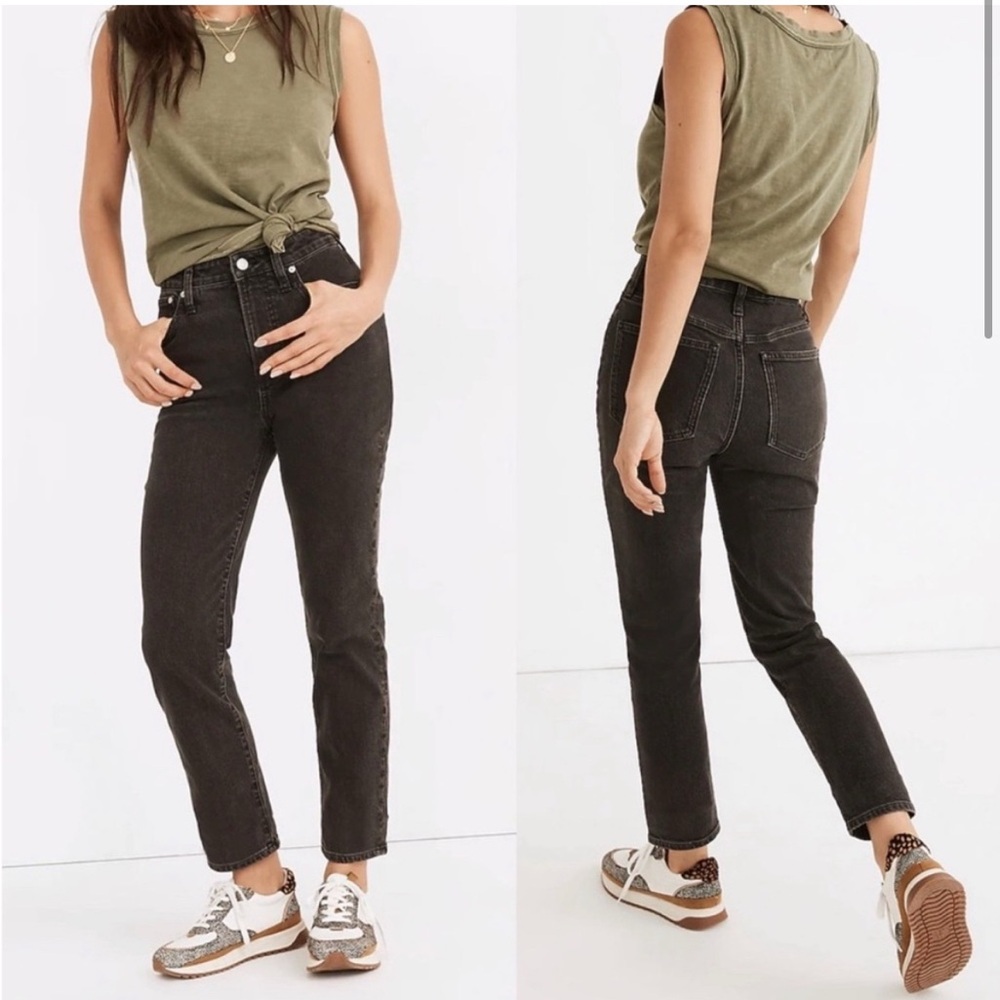 Madewell The Curvy Perfect Vintage Straight Leg Jeans in Lunar Wash Sz 29